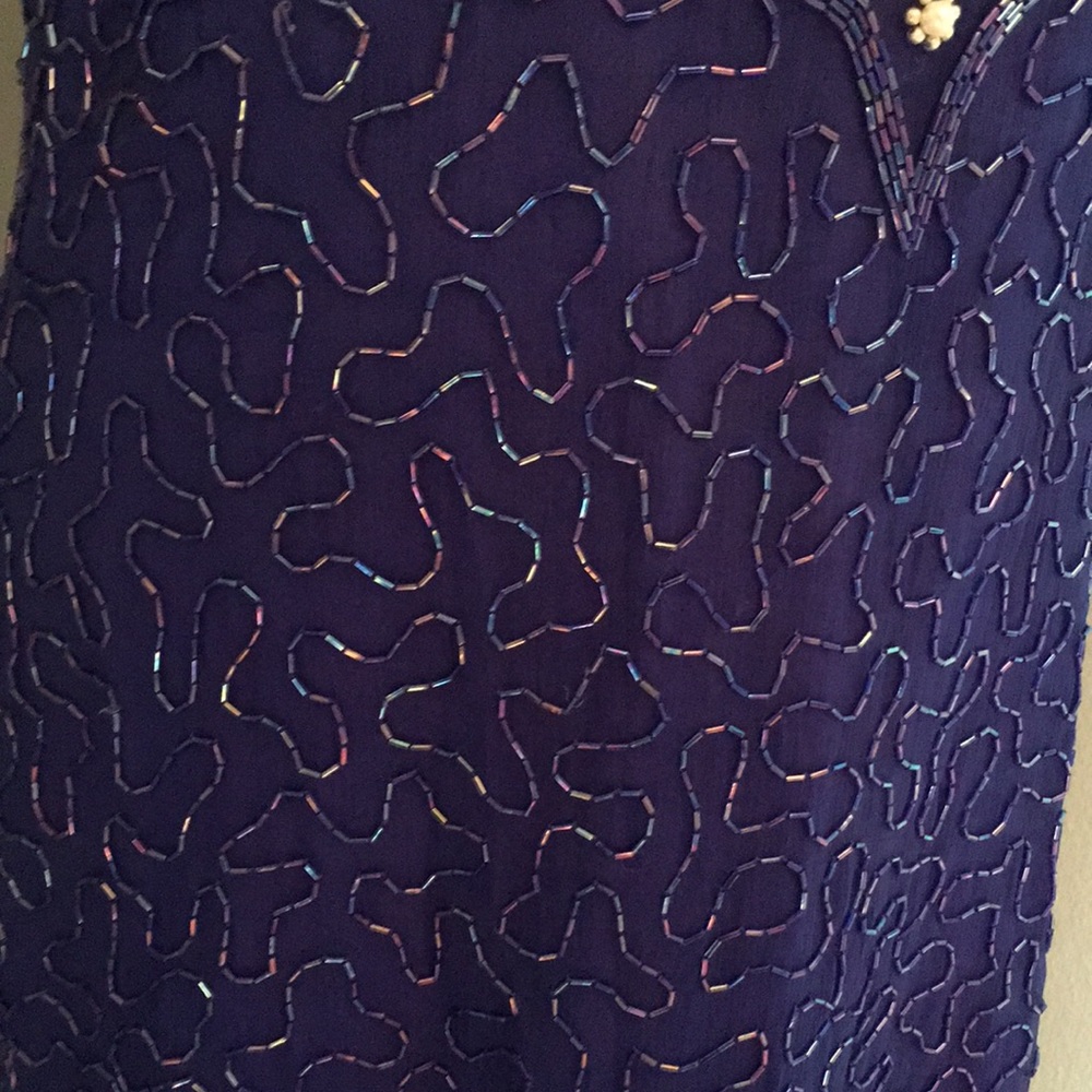Laurence Kazar Beaded Dress - Picture 3 of 11